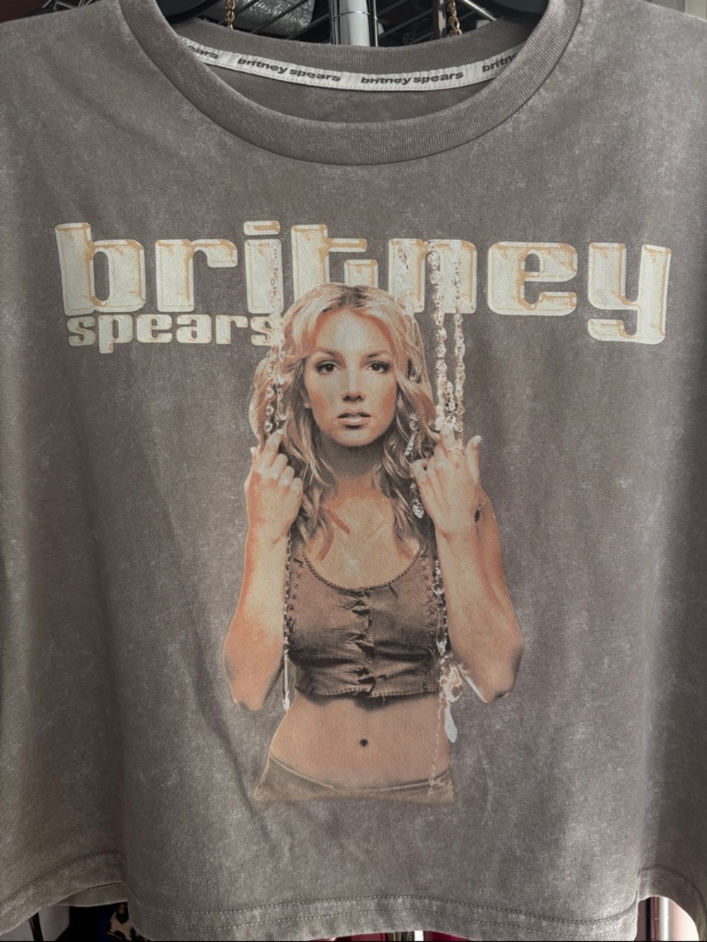 Britney Spears Graphic Tee crop top Y2K